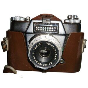 Untested Voigtländer Ultramatic‎ CS 35mm Film Camera With Leather Case